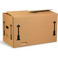 TransPak Umzugskarton Wellpappe L650xB350xH370mm zweiwellig braun