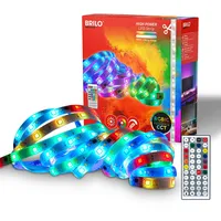 Briloner LED Strip 5m mit Fernbedienung, dimmbar, RGB IC
