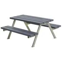 Plus Alpha Junior Kombimöbel 118x118x57/32,5 ReUsed plast/textil Grau
