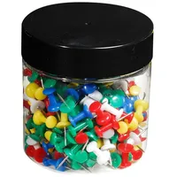 Exacompta Blisterbox mit 200 Stück Pinnwandnadeln Push Pins Ã10mm,