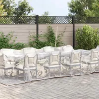 VidaXL Transparente Plane mit Ösen 3x6 m Polyethylen