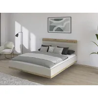 Rauch Futonbett RAUCH "Bett Doppelbett Holzbett SAJO", beige (champagner,