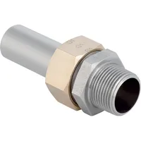 Geberit Mapress Edelstahl Übergangsverschr. mit AG und Einschubende d18-R1/2