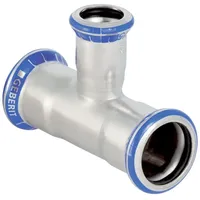 Geberit Mapress Edelstahl T-Stück reduziert d 22mm, d1 12mm,