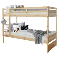 TICAA Etagenbett Finn 90 x 200 cm Kiefer natur