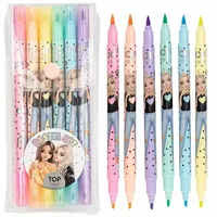 DEPESCHE TOPModel Fasermaler 6 St. Rosa/Orange/Lila/Mint/Hellblau/Gelb