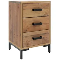 VidaXL Nachttisch Braun 40x30x55 cm Massivholz Kiefer