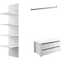 Home Affaire Inneneinteilung HOME AFFAIRE "Malmo Weiß, Zubehör Schwebetürenschrank,