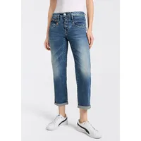 Herrlicher Boyfriend-Jeans Shyra Tap Denim mit halbverdeckter Knopfleiste blau