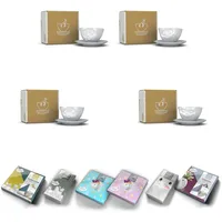 Fiftyeight Tassen-Set 4-tlg. - jeweils 200 ml + Servietten