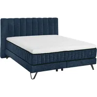 Set One by Musterring Boxspringbett "Baldwin", blau, B:202cm L:212cm,
