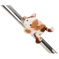 NICI Magnet Katze dreifarbig 12cm, GRÜN