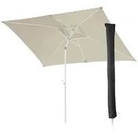 Svita Sonnenschirm Set 3x2m Balkonschirm rechteckig mit Sonnenschutz Matt