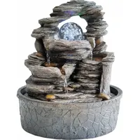 Granimex Gartenbrunnen Granimex Hiroto Raumbrunnen inkl. Glaskugel Pumpe und