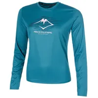 Asics Fujitrail Logo Longsleeve Damen-Blau, Größe XL
