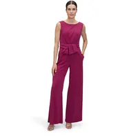 Vera Mont Jumpsuit mit Knotendetail, Bordeaux, 48,