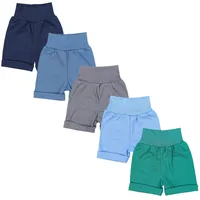 TupTam Unisex Baby Pumphose Sommershorts Baumwolle 5er Pack, Farbe:
