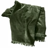Loberon Plaid Maelis schimmernder Glanz, hübsche Fransen, Tagesdecke, Überwurf,