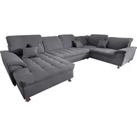 DOMO collection Wohnlandschaft DOMO COLLECTION "Franzi mit Kopfteilverstellung, U-Form