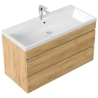 Posseik Waschbecken mit Unterschrank FELLINI 100 eiche gold 100,0