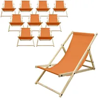 ECD Germany 10er Set Liegestuhl Strandliege Sonnenliege Gartenliege Klappstuhl