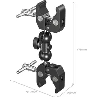 SmallRig 5331 Doppelkopf-Krabbenklemme
