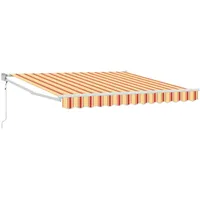 VidaXL Automatische Einziehbare Markise Gelb und Orange 350x250 cm