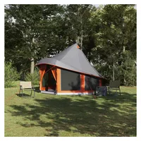 VidaXL Tipi Grau/Orange