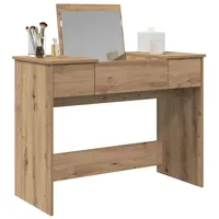 VidaXL Schminktisch Kosmetiktisch mit Schubladen Artisan-Eiche 100 x 45