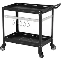 Casa.pro Casa.Pro, Servierwagen Bard Stahl 72x77x38 cm Schwarz