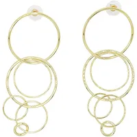 COLLEZIONE ALESSANDRO Ohrstecker Infinity Loops Damen, Gr.: Messing, gold,