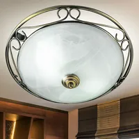 Searchlight Antik Stil Messing Decken Lampe Wohn Zimmer Beleuchtung