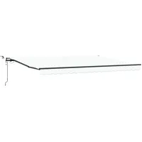 VidaXL Automatische Einziehbare Markise mit LED Weiß 450x300 cm