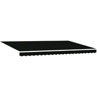VidaXL Manuelle Einziehbare Markise mit LED Schwarz 500x350 cm