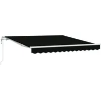 VidaXL Automatische einziehbare Markise Schwarz 300x250 cm