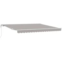 VidaXL Automatische einziehbare Markise Hellgrau 400x350 cm