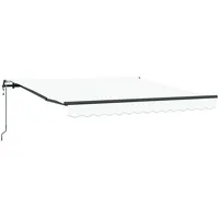 VidaXL Automatische Einziehbare Markise Weiß 300x250 cm