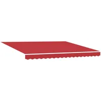 VidaXL Manuelle einziehbare Markise Rot 400x350 cm