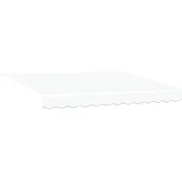 VidaXL Manuelle einziehbare Markise mit LED Weiß 350x250 cm