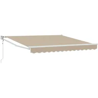 VidaXL Automatische Einziehbare Markise Beige 350x250 cm