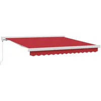 VidaXL Manuelle Ausziehbare Markise Rot 300x250 cm