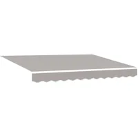 VidaXL Manuelle Einziehbare Markise mit LED Hellgrau 350x250 cm