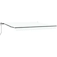 VidaXL Automatische Einziehbare Markise Weiß 400x350 cm