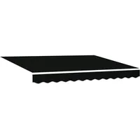 VidaXL Manuelle einziehbare Markise mit LED Schwarz 300x250 cm