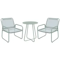 XDOVET 3tlg Gartenlounge-Set mit 1 Tisch und 2 Stühlen