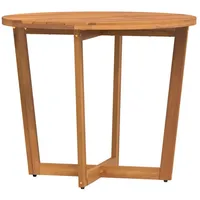 VidaXL Garten-Esstisch Rund Ø90x75 cm Massivholz Akazie