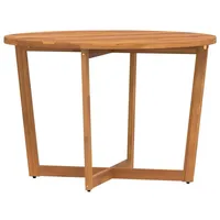 VidaXL Garten-Esstisch Rund Ø110x75 cm Massivholz Akazie