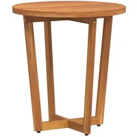 VidaXL Garten-Beistelltisch Rund Ø55x60 cm Massivholz Akazie