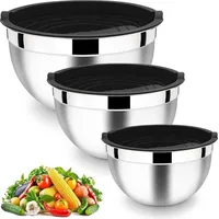 Luxuskollektion Edelstahl Rührschüssel Set mit