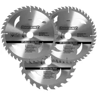 Silverline - Hartmetall-Kreissägeblätter mit 24, 40 u. 48 Zähnen,